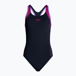 Speedo Hyperboom Splice Flyback dámské jednodílné plavky tmavě modré 8-00305015158