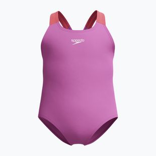 Dětský jednocípkový plavky Speedo Learn To Swim Medalist neonová fialová