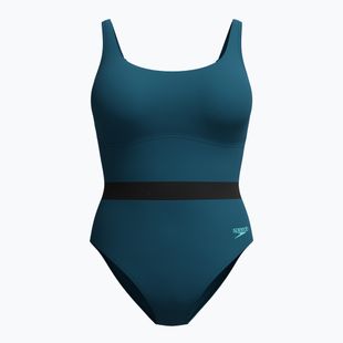Dámské jednodílné plavky Speedo Shaping LuniaGlow One Piece dark teal