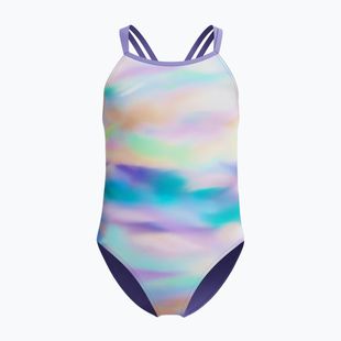 Dětské jednodílné plavky Speedo Printed Twinstrap purple fog