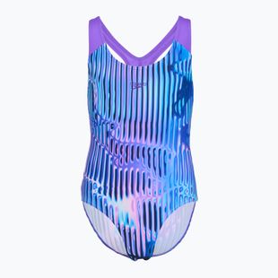 Dětské jednodílné plavky Speedo Digital Allover Splashback indigo glow