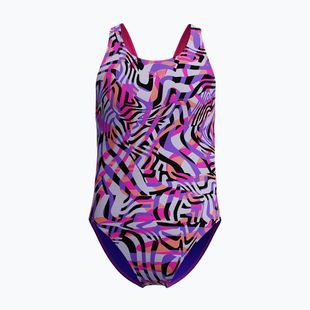 Dětský jednocestný plavkový oblek Speedo Digital Allover Leaderback flare pink