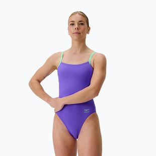 Dámské jednodílné plavky Speedo FL Solid Flyback 2.0 indigo glow/alfalfa green
