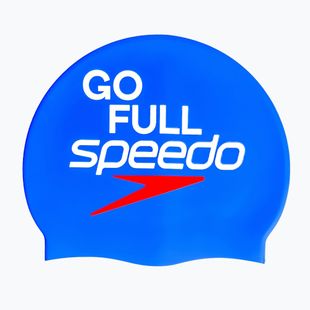 Plavecká čepice Speedo Printed Silicone speedo blue go full speedo
