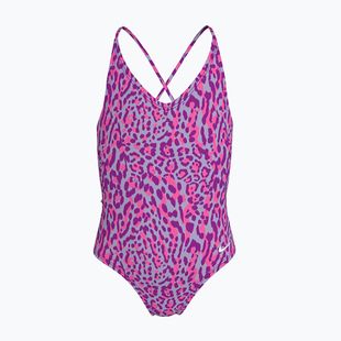 Dětské jednodílné plavky Nike Wild Lace Up vivid purple