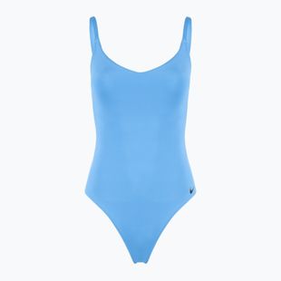 Dámské jednodílné plavky Nike Essential V-Neck university blue