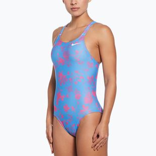 Dámské jednodílné plavky Nike Hydrastrong Fastback university blue