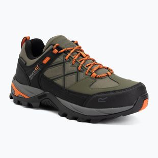 Pánské trekové boty REGATTA Samaris III Low cypress green/blaze orange
