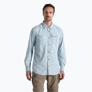 Pánské tričko Craghoppers NosiLife Adventure Long Sleeved III niagara blue