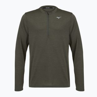 Pánská běžecká mikina Mizuno Core Impulse Half Zip Long Sleeve Tee forest night