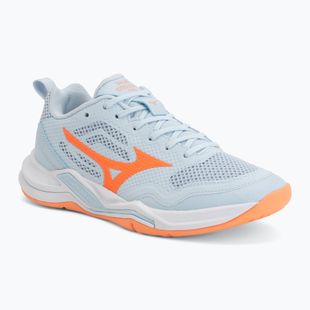 Dámské házenkářské boty Mizuno Wave Stealth Pro blue finch/lava orange