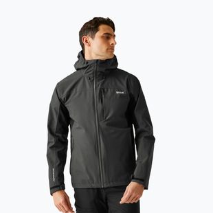 Pánská softshellová bunda REGATTA Birchdale II ash/black