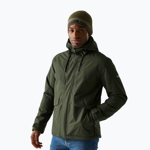 Pánská nepromokavá bunda REGATTA Sterlings dark khaki/black