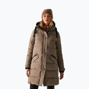 Dámský zateplený kabát REGATTA Eryn mocha/black