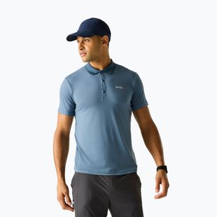 Pánské trekové tričko REGATTA Polo Maverikstretch china blue