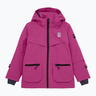 Dětská lyžařská bunda LEGO Lwjad 804 dark pink