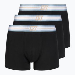 Pánské boxerky CR7 Basic Trunk 3 pary black/navy blue