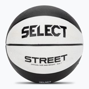Dětský basketbal SELECT Basketball Street v23 white/black velikost 7