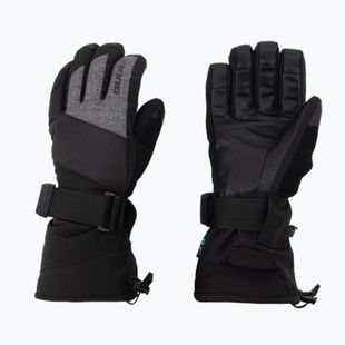 Dámské lyžařské rukavice Viking Eltoro black/grey 161/24/4244