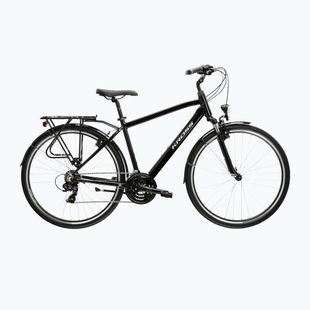 Pánské trekingové kolo KROSS Trans 1.0 black/silver/gloss