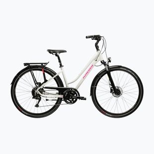 Dámské trekové kolo KROSS Trans 5.0 In grey/pink/gloss