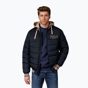 Pánská bunda  Pitbull Hidden Quilted Hooded dark navy/beige