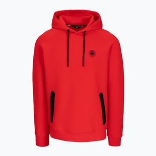 Pánská mikina Pitbull Dogwood Hooded Sweatshirt fluo/red