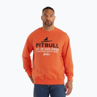Pánská mikina Pitbull Surfing Dog Crewneck Sweatshirt bright salmon