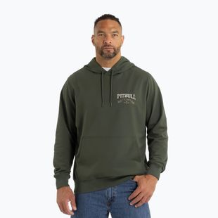 Pánská mikina Pitbull Troublemaker Hooded Sweatshirt old green