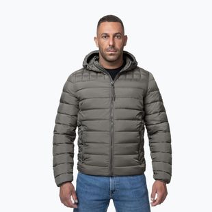 Pánská zimní bunda Pitbull Foothill Hooded Padded taupe