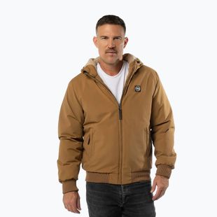 Pánská zimní bunda Pitbull Elkwood 3 Sherpa Hooded honey yellow