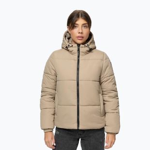 Dámská zimní bunda Pitbull Vista Quilted Hooded dark sand