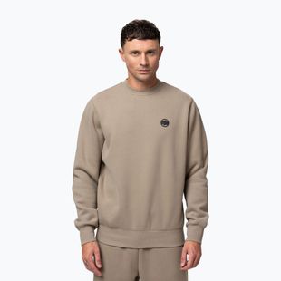 Pánská mikina Pitbull Small Logo Crewneck pale sand