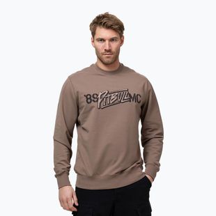 Pánská mikina Pitbull MC Crewneck Sweatshirt brown savana
