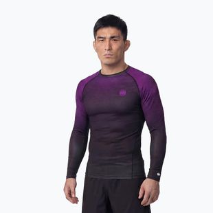 Pánský rashguard s dlouhým rukávem Pitbull Belt Rashguard purple