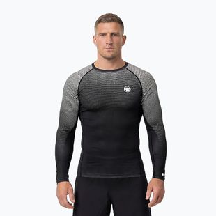Pánský rashguard s dlouhým rukávem Pitbull Belt Rashguard black