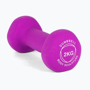 Gumová činka Body Sculpture BW 513 z PVC 2 kg purple