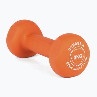 Gumová činka Body Sculpture BW 513 z PVC 3 kg orange