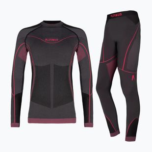 Dětská souprava termo prádla Alpinus Tactical Gausdal grafit/růžová
