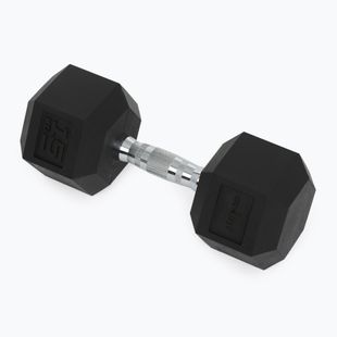 Pogumovaná činka XTREXO Hex HXD150 15 kg