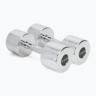 Chromované činky XTREXO 2x12 kg silver