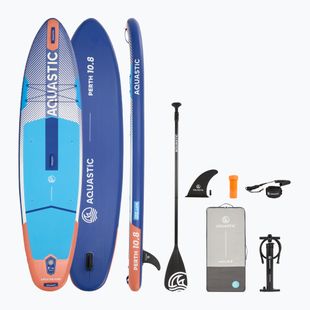 Sada paddleboard SUP nafukovací AQUASTIC Perth 10'8" allround modrý