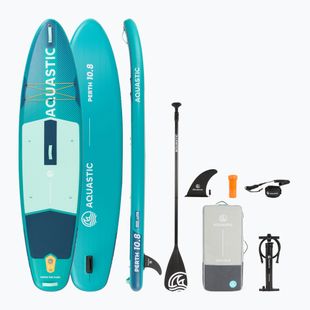 Sada paddleboard SUP nafukovací AQUASTIC Perth 10'8" allround zelený