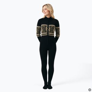 Dámská kombinéza Woolcano SWT1095 Czarny/Kremowy