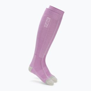 Dámské lyžařské ponožky Woolcano SCK1096 Szary/Różowy