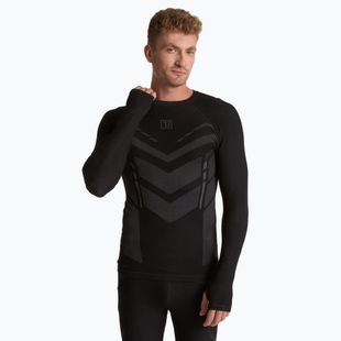 Pánská termo mikina OneTeam ACHILL BAMBOO THERMO LIGHT PLUS bezešvá black