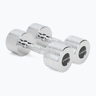 Chromované činky XTREXO 2x7 kg silver