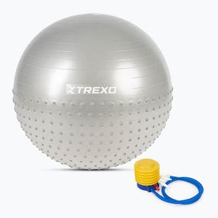 Masážní gymnastický míč  XTREXO TXO-B4Z022-GY 75 cm grey