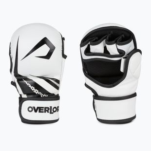 Overlord Sparring MMA grappling rukavice přírodní kůže bílé 101003-W/M