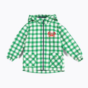 Dětská větrovka do deště KID STORY green grid